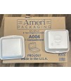 Ameri Packaging 200 count Form Hinged Lid Food Container. 1560 Cases. EXW Houston, TX 